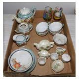 Vintage miniature porcelain tea sets -