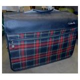 Mid Century Feather Lite tartan plaid garment bag