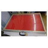 Large glass top showcase display, 34" x 23" x