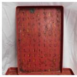 14 vintage plastic painter trays from paint shop,