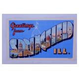 Several vintage souvenir postcards