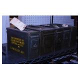 5 metal military ammo boxes