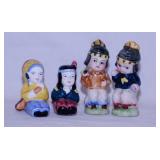 2 pair vintage Native American Indian salt &