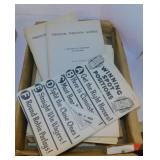 Vintage horse track racing & betting paper