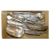 Silverplate flatware & serving pieces