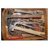 Tools: Hammers - Pipe wrenches - Brass front