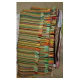 6 vintage woven floor rugs - 2 Asian runner rugs