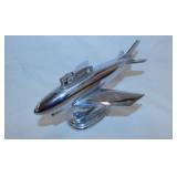 Vintage chrome Sarome airplane table lighter,
