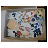 Vintage sewing buttons on cards