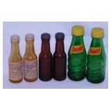 Glass bottle S&P salt & pepper shakers: Squirt