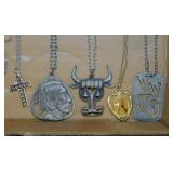 10 costume pendant necklaces