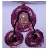 Flat of vintage Native American Indian dolls,