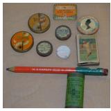 Small antique medicine tins