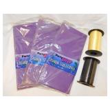 Black & Gold curling ribbon - 3 new purple