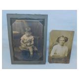 2 antique portrait photos by Georgetown &
