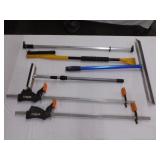 Pair Jorgenson 36" bar clamps - Auto clothes rod