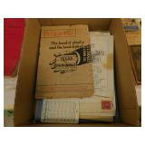 Antique paper ephemera: 1918 Union Barber Shops