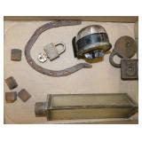 Vintage Presto kitchen timer - Brass padlock -