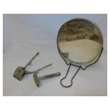 Vintage magnifying double sided shaving mirror -