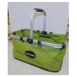 Yardworks canvas folding market shopping basket