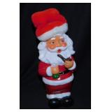 Vintage lighted musical Santa Claus bank,