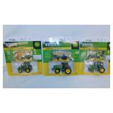 3 new Ertl John Deere State Series tractors,