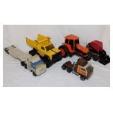 Tonka trucks & tractor w/ skidsteer