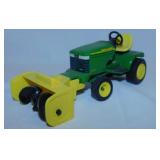 Ertl John Deere 345 riding lawn mower w/ snow