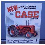 3 metal signs: Case IH - Allis-Chalmers -