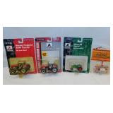 4 new Ertl farm toys on cards: 2 Massey Ferguson