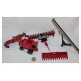 Ertl Case IH combine tractor & implements, 1:64