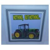 John Deere tractor carnival prize, 8" sq. -