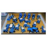 Ertl Ford & New Holland tractors, 1:64 scale