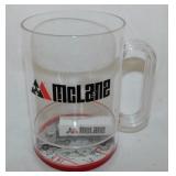 McLane semi truck & trailer mug, plastic, 5" tall