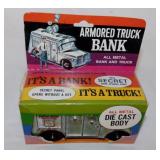 New Callen Mfg. armored truck bank in box