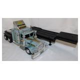 Plastic friction motor semi truck & low boy