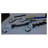 5 Ertl John Deere semi trucks & trailers, diecast