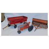 Tru-Scale Seed Drill implement - Metal flarebox