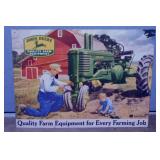 3 metal John Deere Signs, 12.5" x 16"