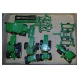 Ertl John Deere 1:64 scale 4WD tractors & combine