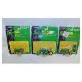 3 new Ertl John Deere diecast tractors on cards: