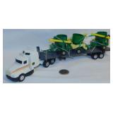 2 Ertl diecast semi trucks & trailers: John Deere