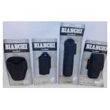 4 new Bianchi AccuMold Police gear holders,