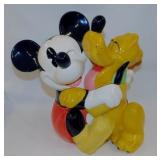 Mickey Mouse & Pluto dog treats jar -