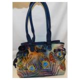 7 handbag purses, some new, 4 are Anuschka hand