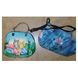 Storage tote full of ladies purses & wallets -