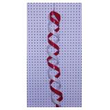 Twisted metal peppermint stick wind spinner,