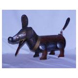 Schatzi Dachshund Dog art metal luminary lantern