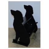 New wooden dog entryway bench, 22" wide