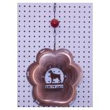 Brittany Spaniel dog wind spinner, 11" wide